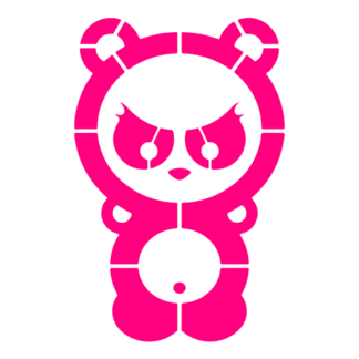 Dangerous Panda Decal (Hot Pink)